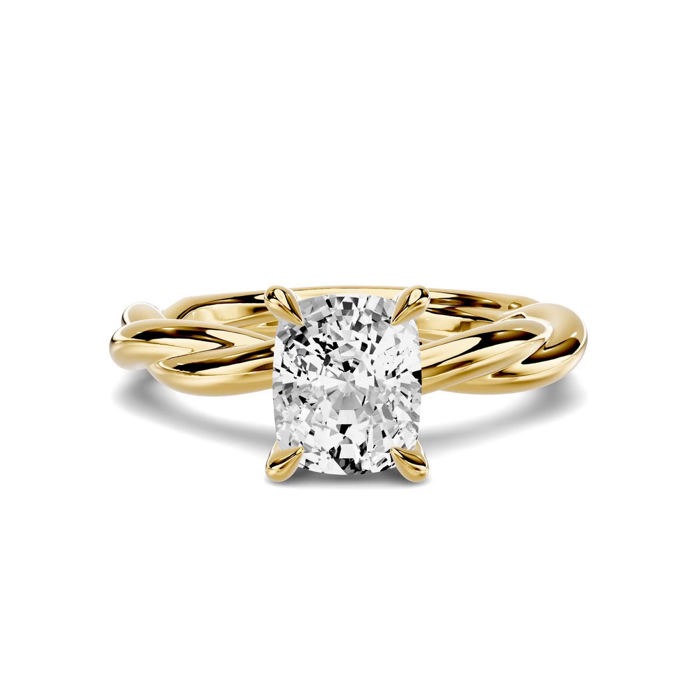 360 degree view of Riona Twist 1.00 ct. Elongated Cushion Lab Engagement Ring