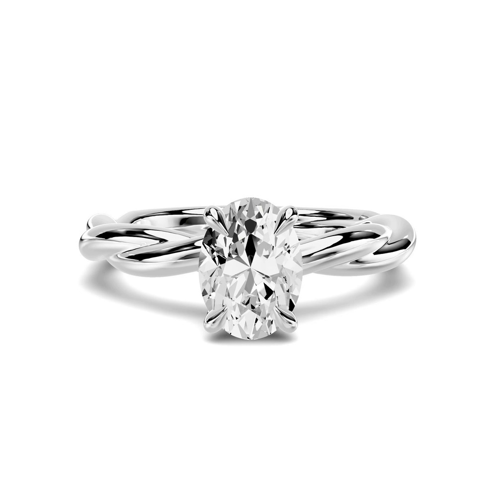 360 degree view of Riona Twist 1.00 ct. Oval Lab Engagement Ring