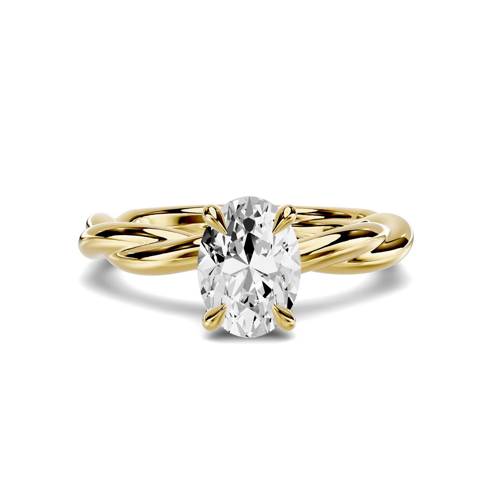 360 degree view of Riona Twist 1.00 ct. Oval Lab Engagement Ring