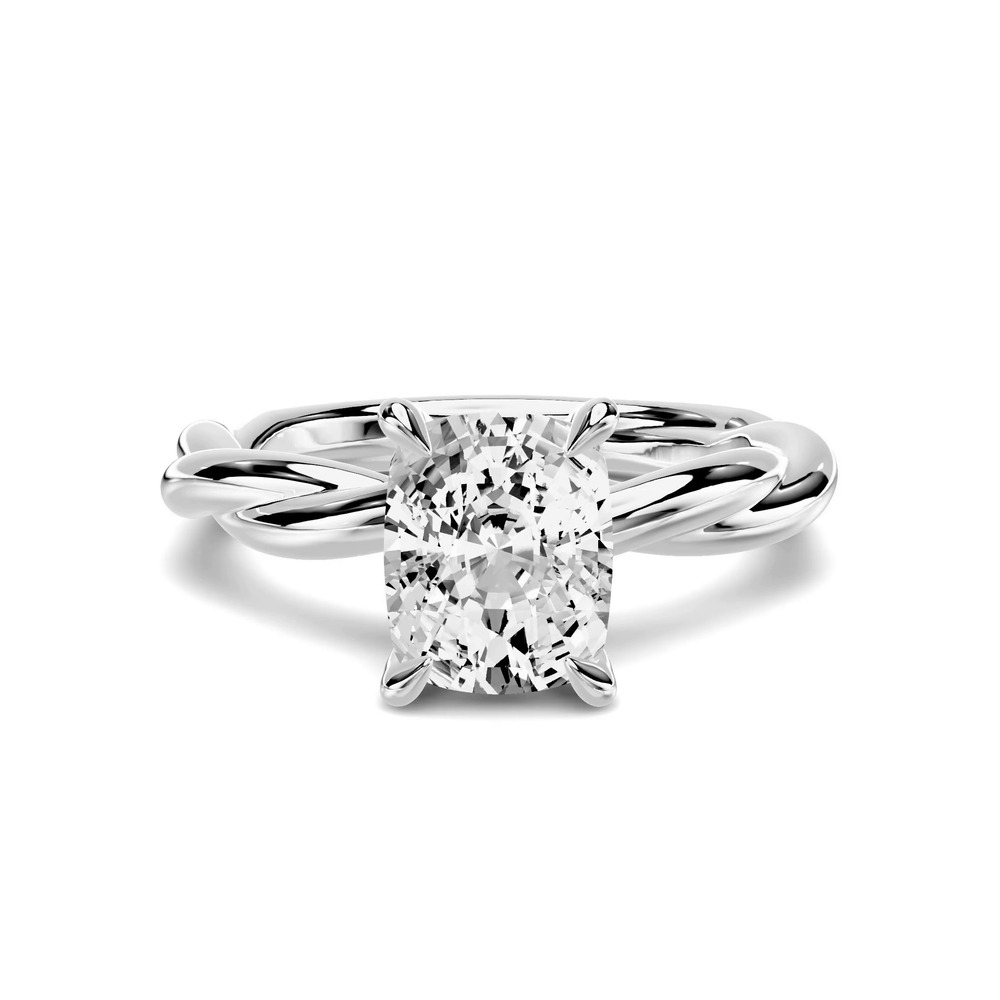 360 degree view of Riona Twist 1.50 ct. Elongated Cushion Lab Engagement Ring