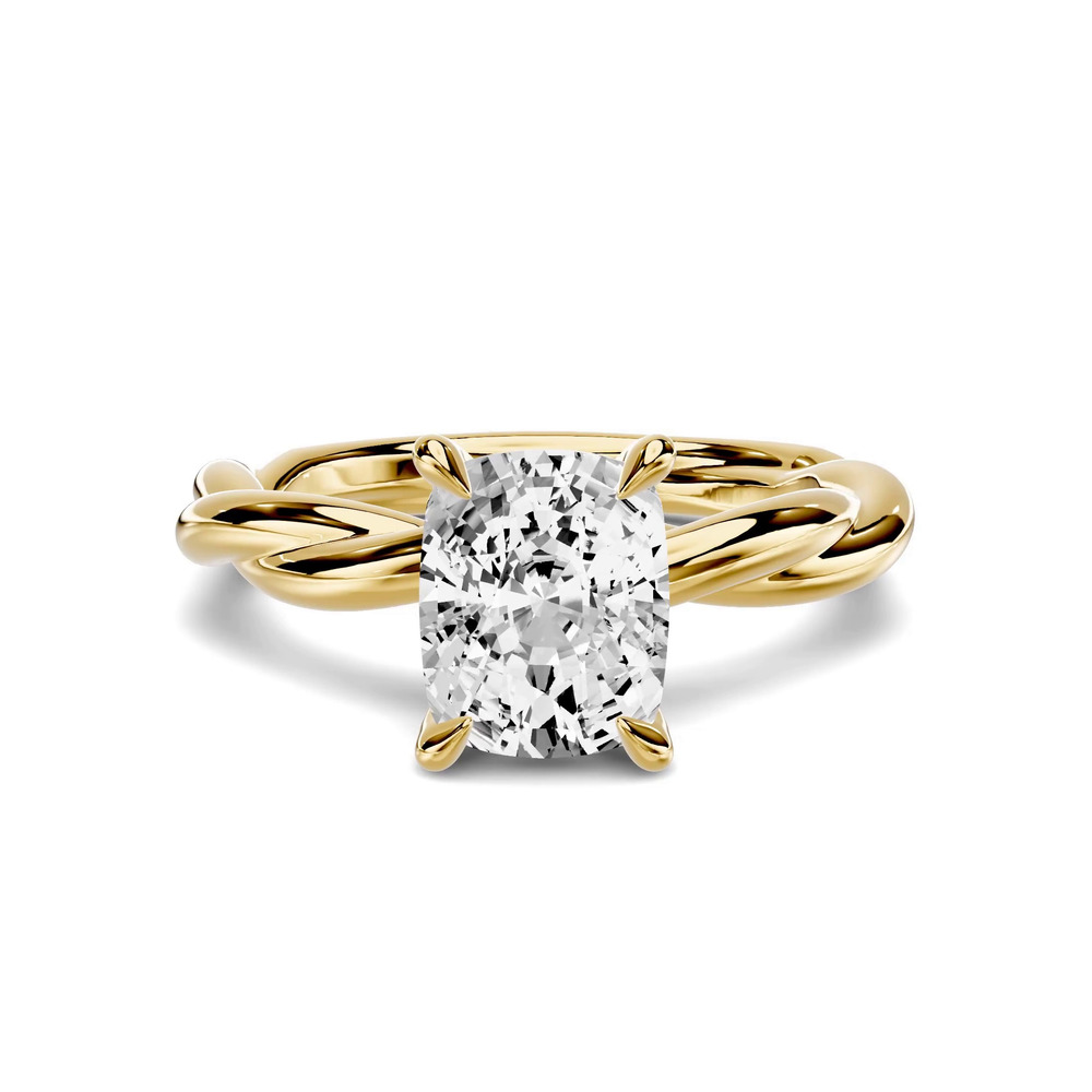 360 degree view of Riona Twist 1.50 ct. Elongated Cushion Lab Engagement Ring
