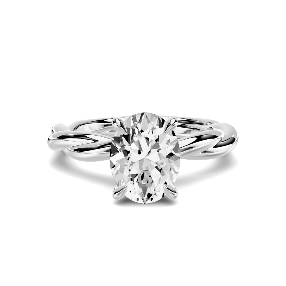 360 degree view of Riona Twist 1.50 ct. Oval Lab Engagement Ring