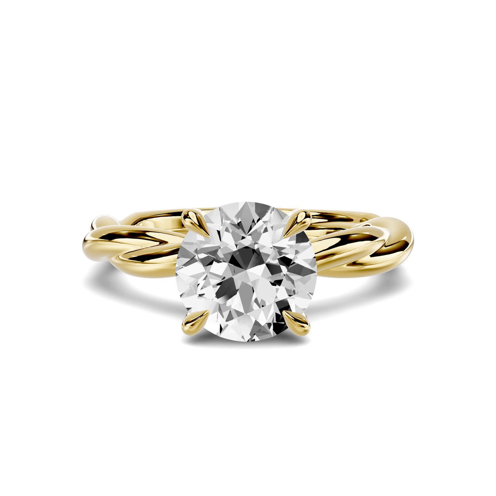 360 degree view of Riona Twist 1.50 ct. Round Lab Engagement Ring