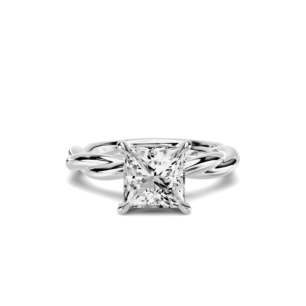 360 degree view of Riona Twist 2.00 ct. Princess-Cut Lab Engagement Ring