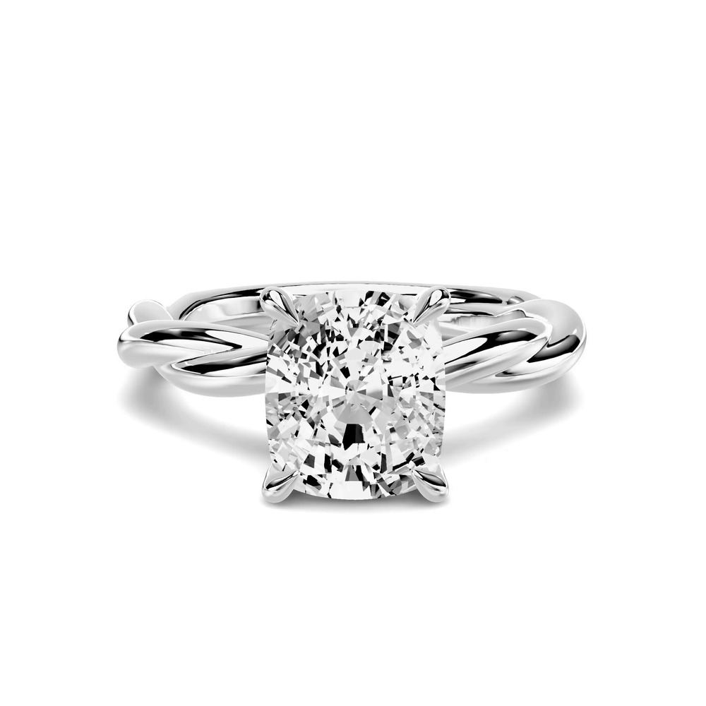 360 degree view of Riona Twist 2.50 ct. Elongated Cushion Lab Engagement Ring