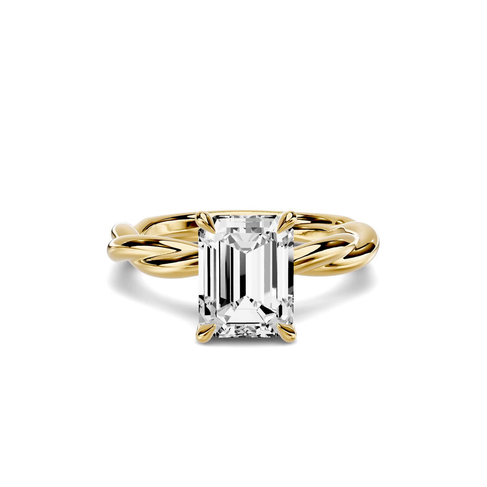 360 degree view of Riona Twist 3.00 ct. Emerald-Cut Lab Engagement Ring