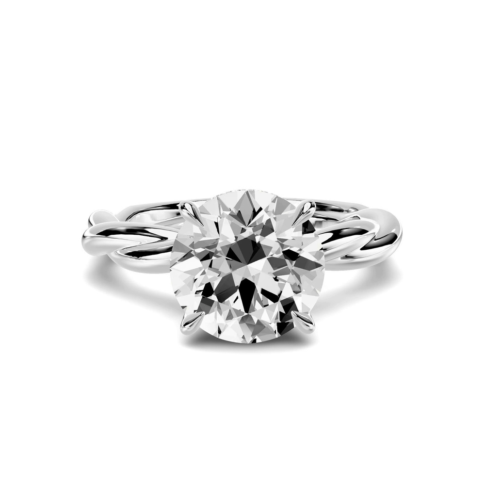 360 degree view of Riona Twist Hidden Halo 2.50 ct. Round Lab Engagement Ring