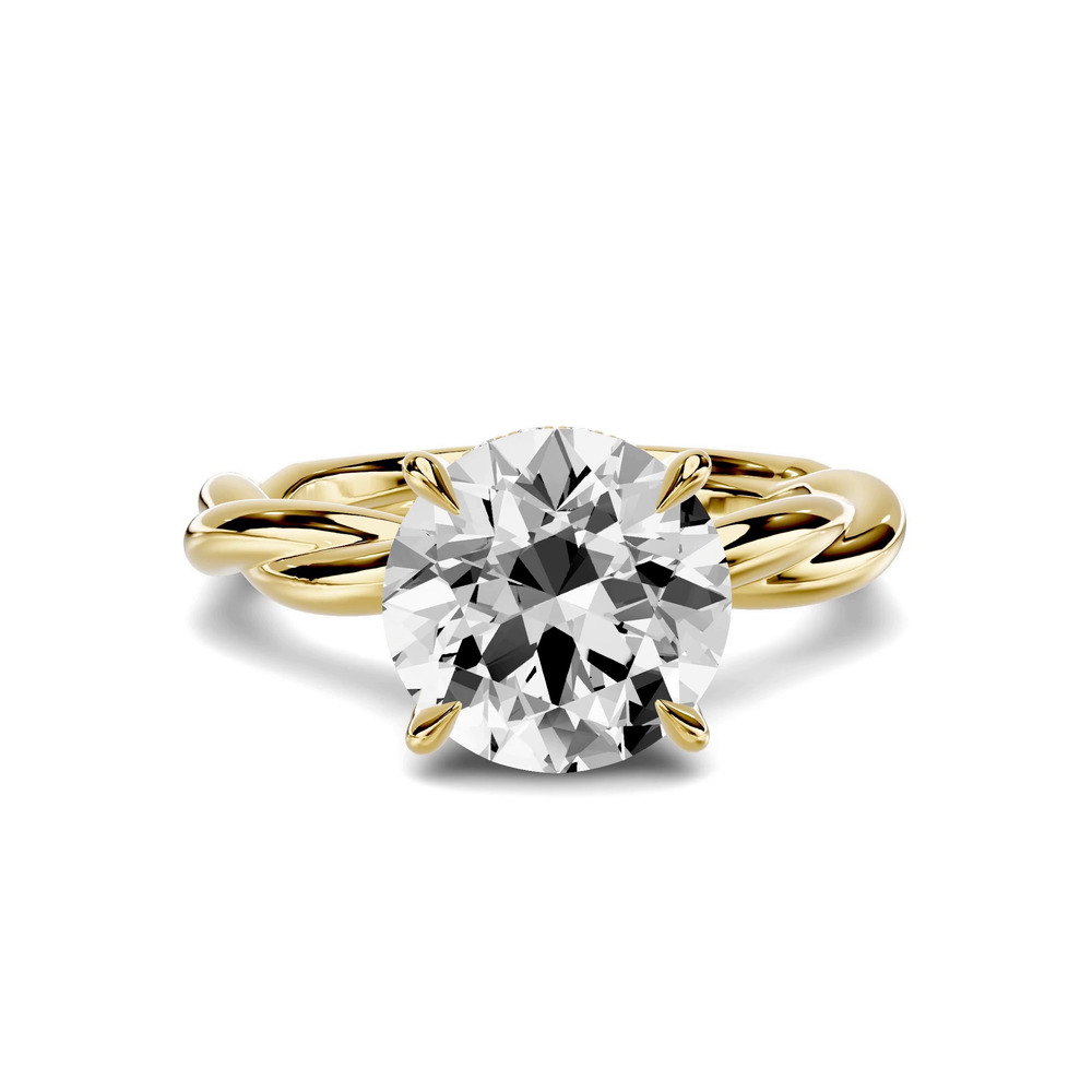 360 degree view of Riona Twist Hidden Halo 3.00 ct. Round Lab Engagement Ring