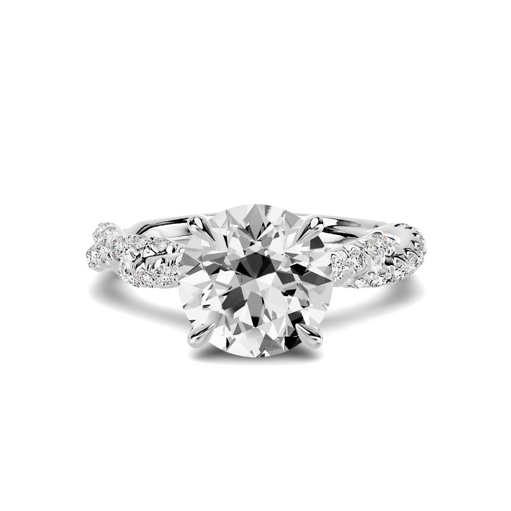 360 degree view of Riona Double Pavé Twist 2.00 ct. Round Lab Engagement Ring
