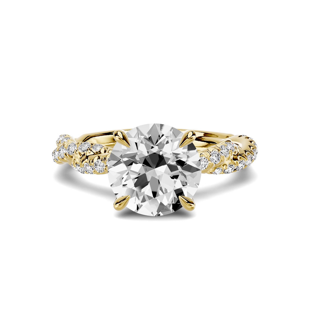 360 degree view of Riona Double Pavé Twist 2.00 ct. Round Lab Engagement Ring