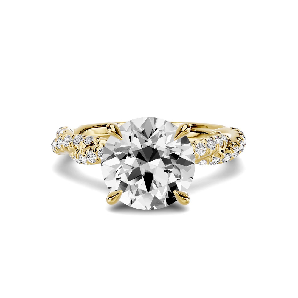 360 degree view of Riona Double Pavé Twist 3.00 ct. Round Lab Engagement Ring