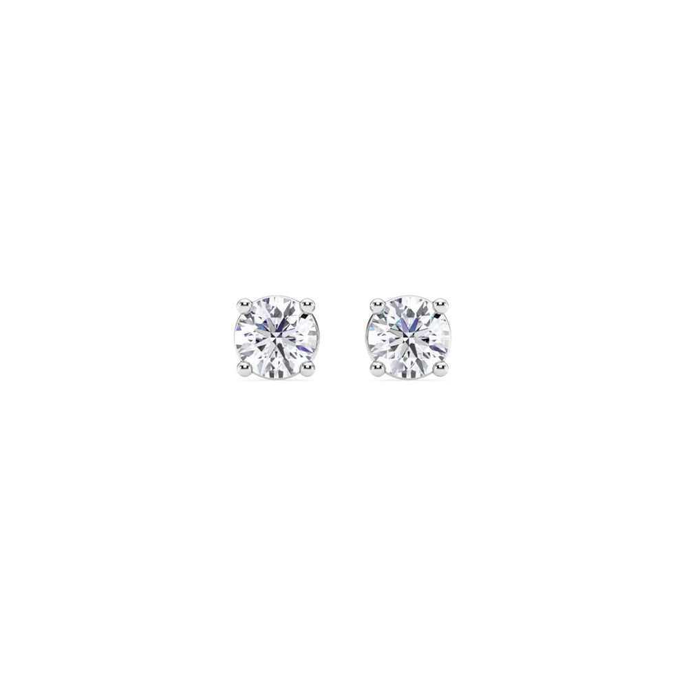 360 degree view of Diamond Stud Screw-Back Earrings (1/2 ct. tw.)