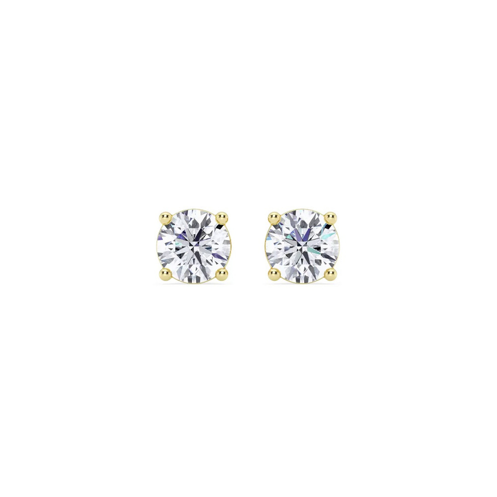 360 degree view of Diamond Stud Screw-Back Earrings (1 ct. tw.)