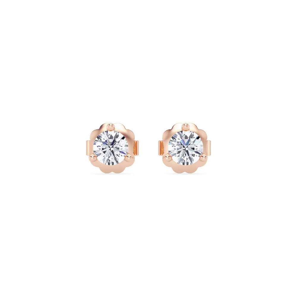360 degree view of Three-Prong Diamond Martini Earrings (1/4 ct. tw.)