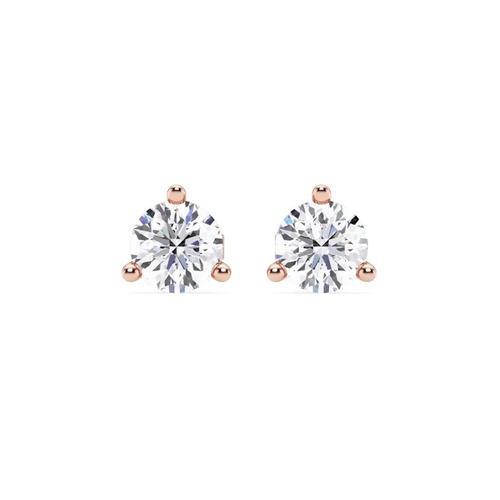 360 degree view of Three-Prong Diamond Martini Earrings (2 ct. tw.)