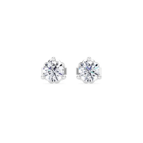 360 degree view of Three-Prong Diamond Martini Earrings (1 ct. tw.)