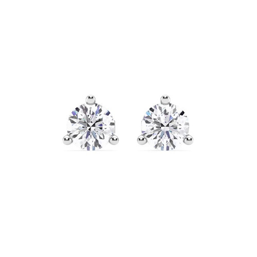360 degree view of Three-Prong Diamond Martini Earrings (2 ct. tw.)