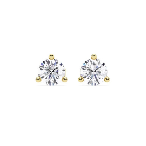 360 degree view of Three-Prong Diamond Martini Earrings (2 ct. tw.)