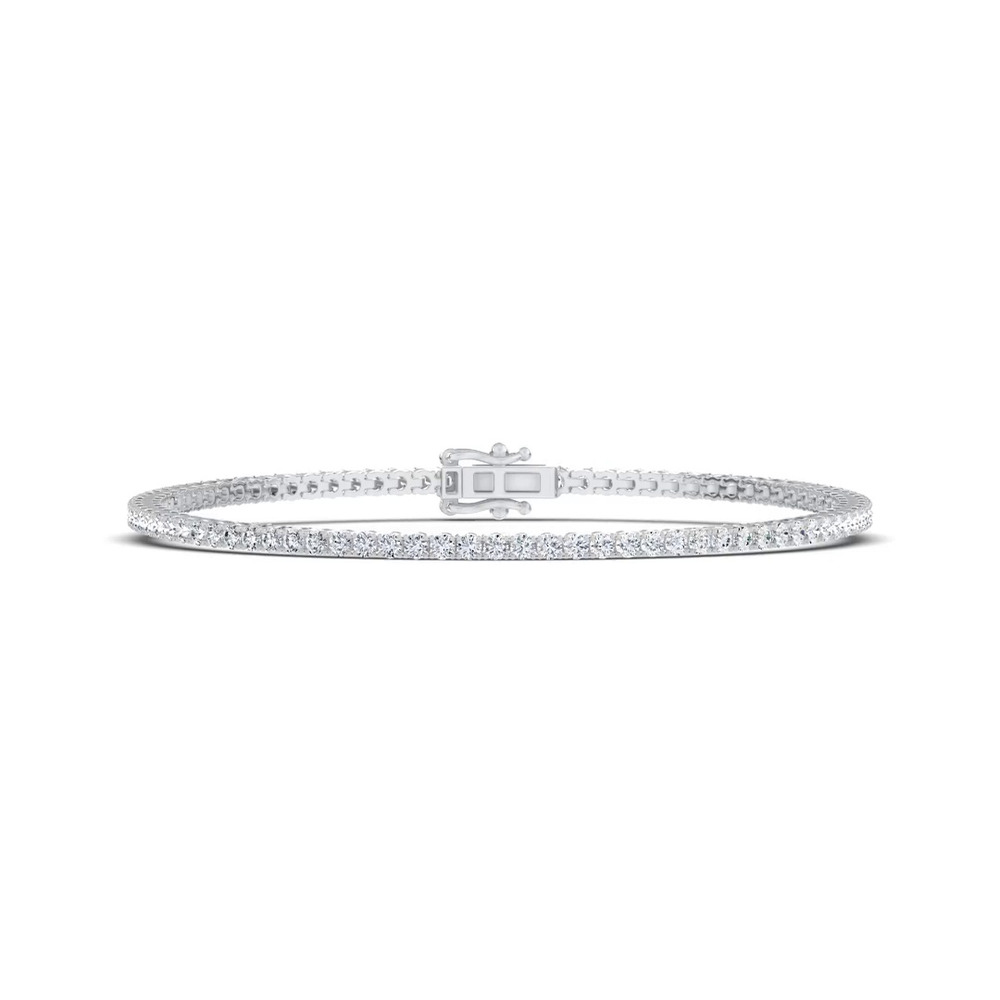 360 degree view of Lab Diamond Silver Tennis Bracelet (2 ct. tw.)