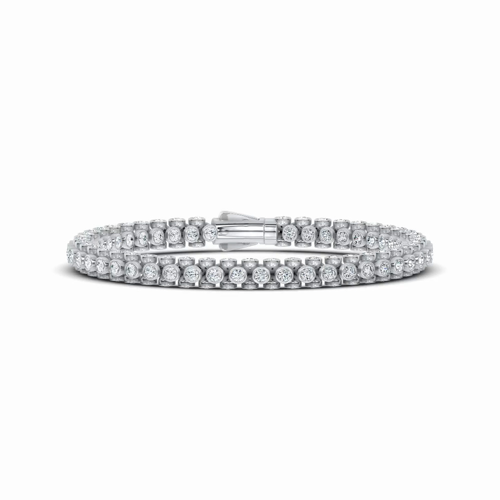 360 degree view of Multidimensional Lab Diamond Tennis Bracelet (6 ct. tw.)