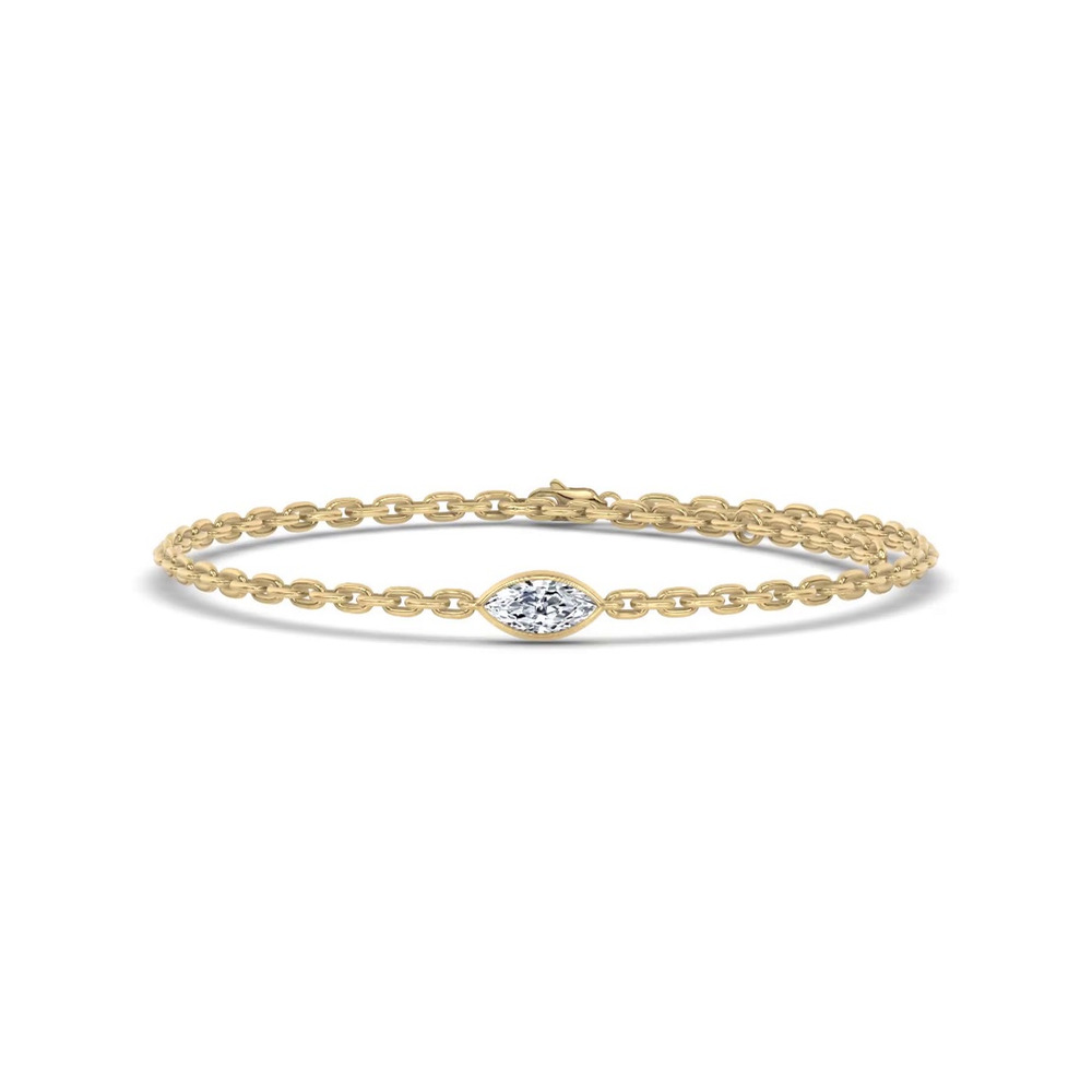 360 degree view of Maravina Bezel Lab Diamond Silver Bracelet by Christian Siriano