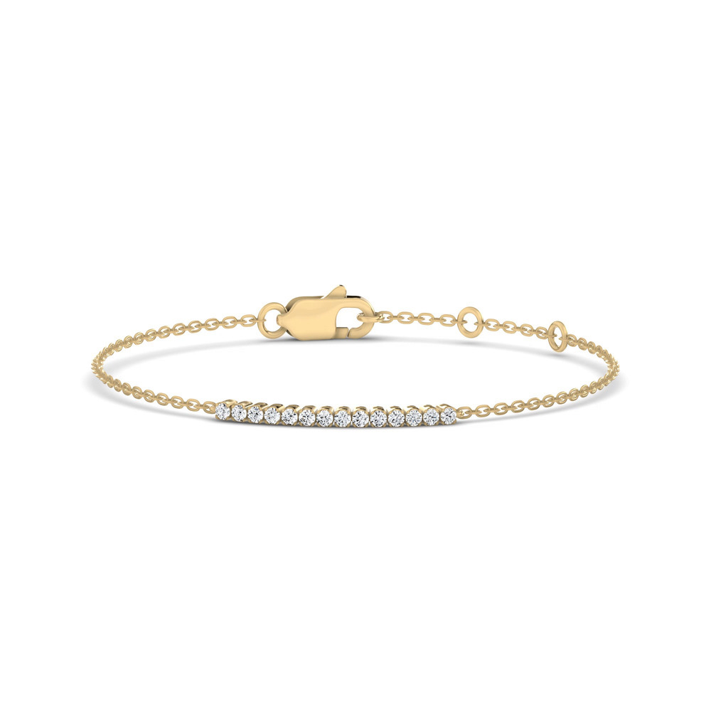 360 degree view of Petite Lab Diamond Tennis Chain Vermeil Bracelet (0.25 ct. tw.)
