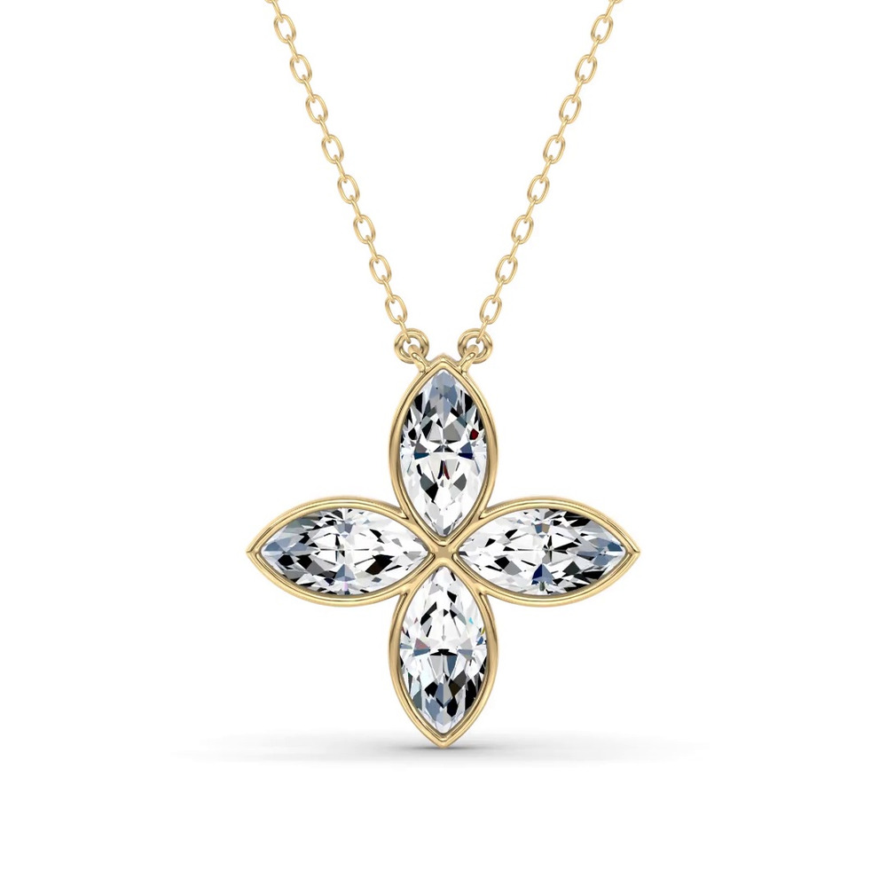 360 degree view of Maravina Rosette Lab Diamond Pendant by Christian Siriano (10 ct. tw.)
