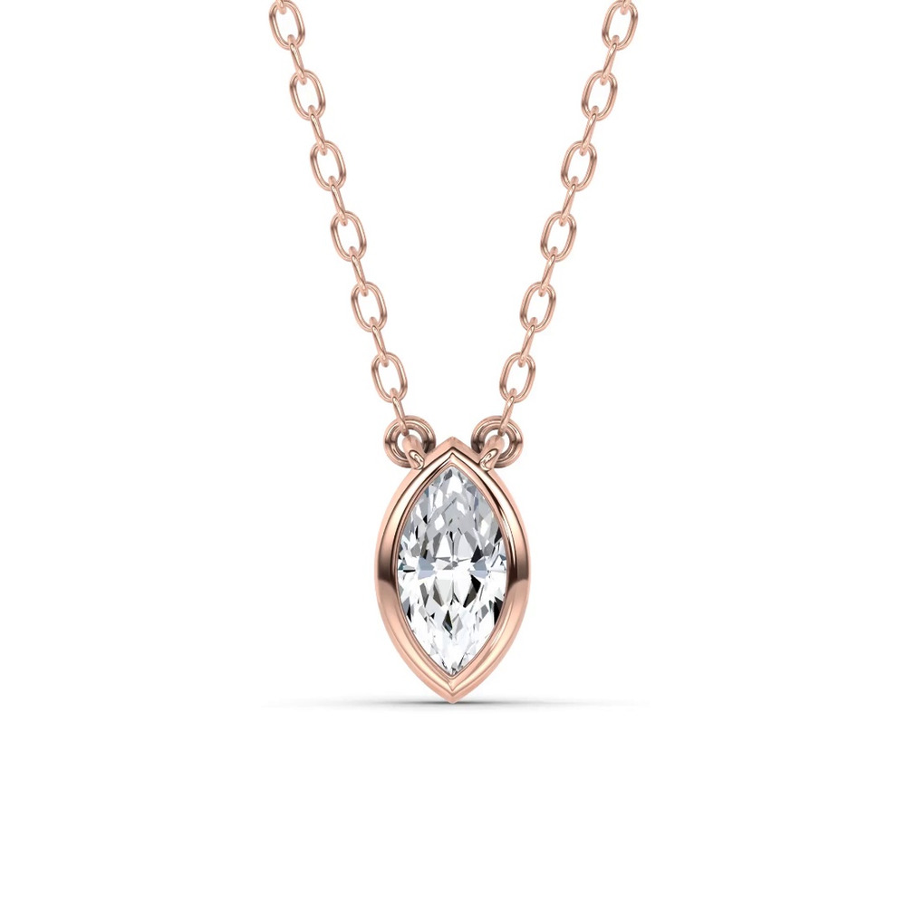 360 degree view of Maravina Bezel Lab Diamond Pendant by Christian Siriano (.20 ct.)