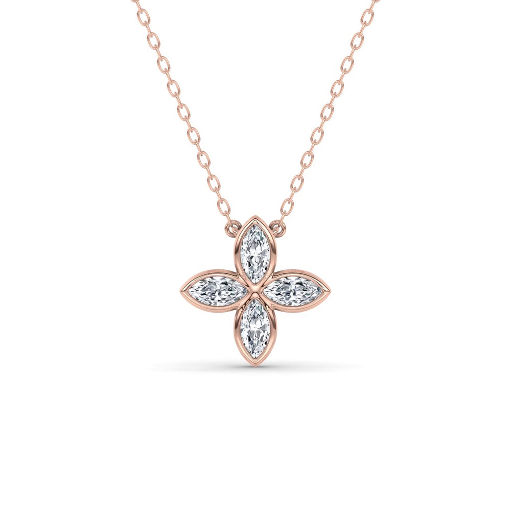 360 degree view of Maravina Rosette Lab Diamond Pendant by Christian Siriano