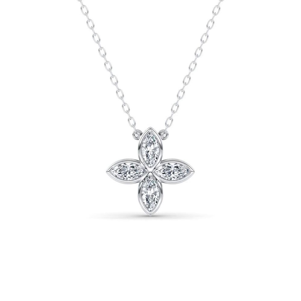 360 degree view of Maravina Rosette Lab Diamond Pendant by Christian Siriano