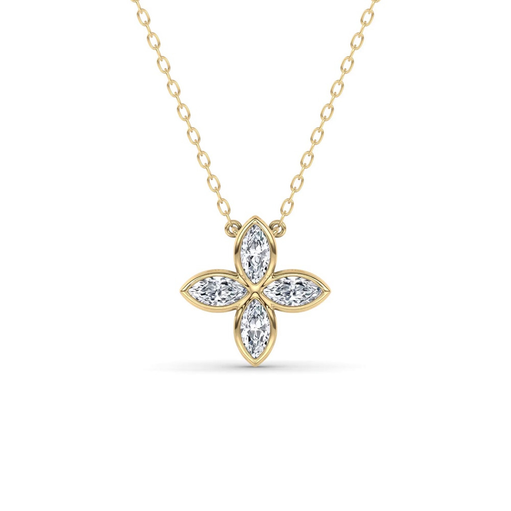 360 degree view of Maravina Rosette Lab Diamond Silver Pendant by Christian Siriano