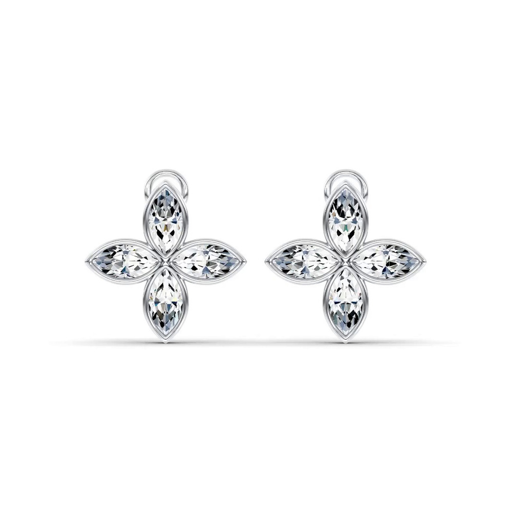 360 degree view of Maravina Rosette Lab Studs by Christian Siriano (8 ct. tw.)