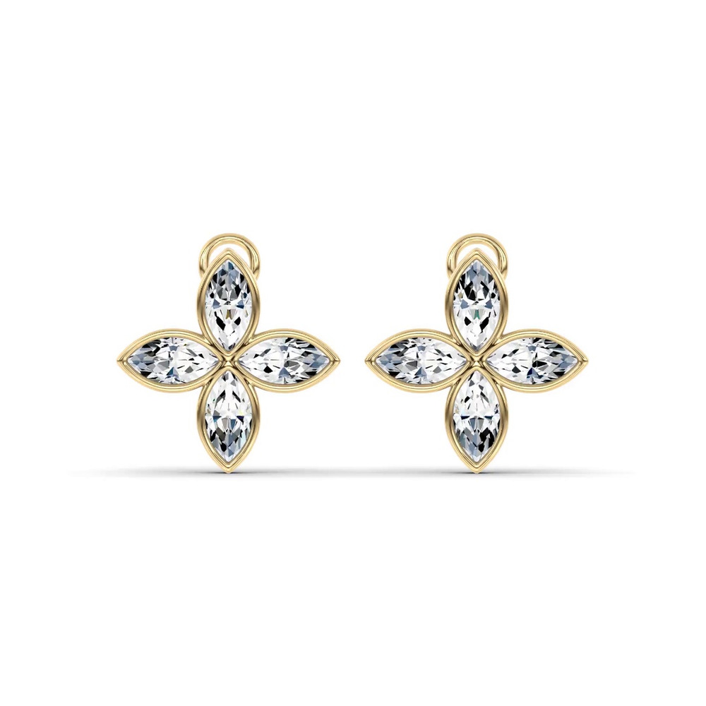 360 degree view of Maravina Rosette Lab Studs by Christian Siriano (8 ct. tw.)