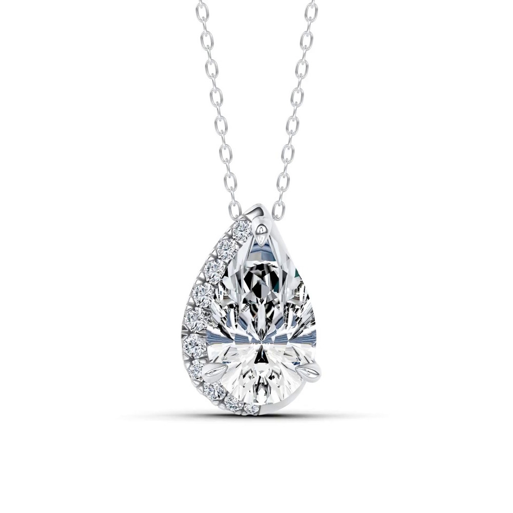 360 degree view of Lab Diamond Sweep Pendant by Christian Siriano (1 ct. tw.)