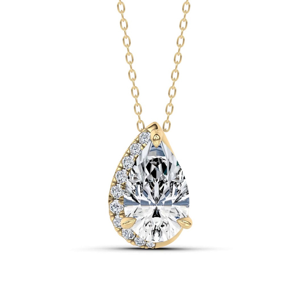 360 degree view of Lab Diamond Sweep Pendant by Christian Siriano (1 ct. tw.)