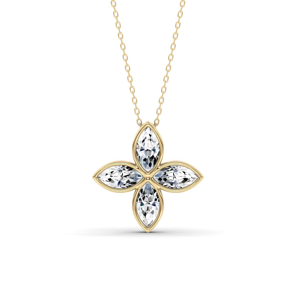 360 degree view of Maravina Rosette Lab Diamond Pendant by Christian Siriano (4 ct. tw.)