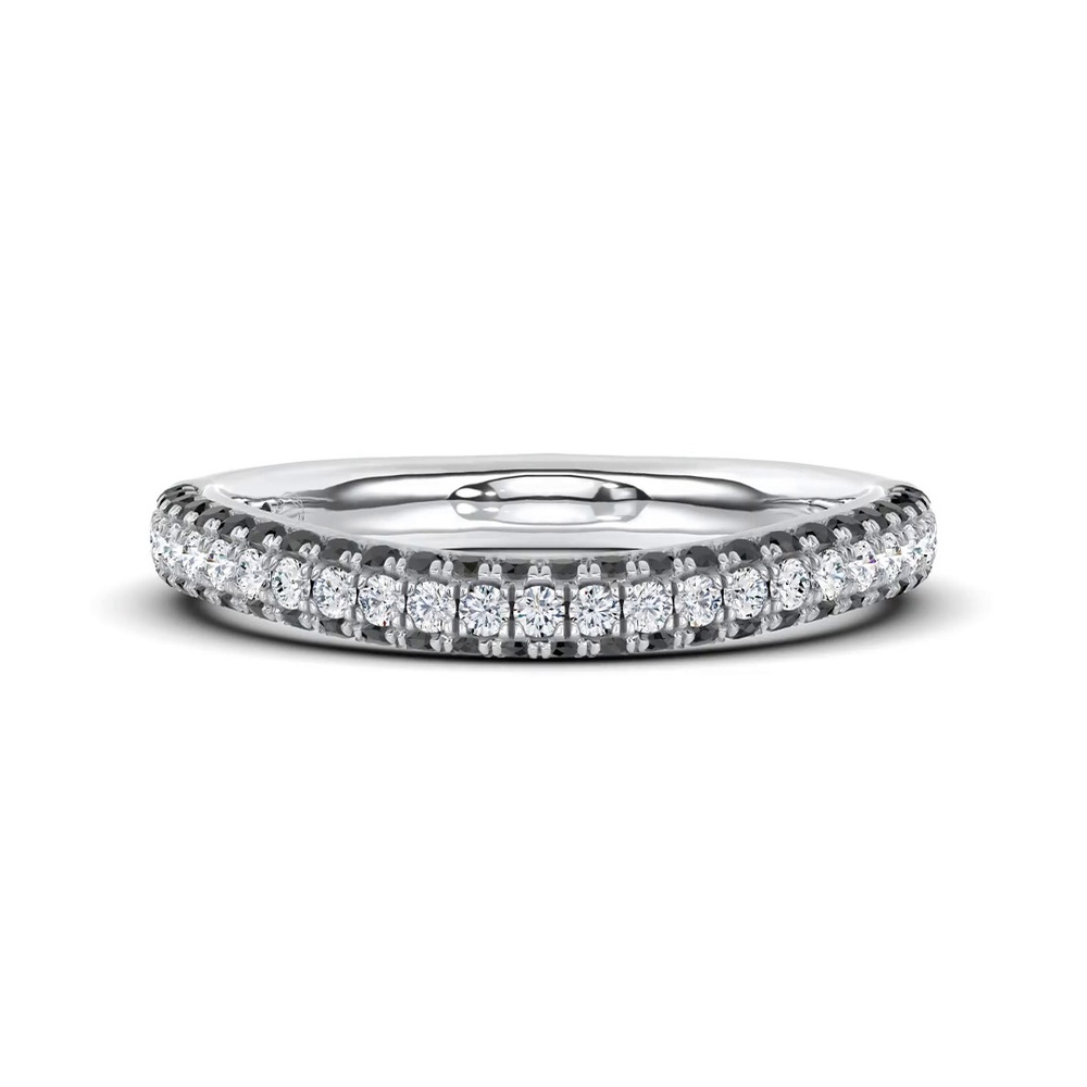 360 degree view of Midnight Noir Contoured Band by Christian Siriano