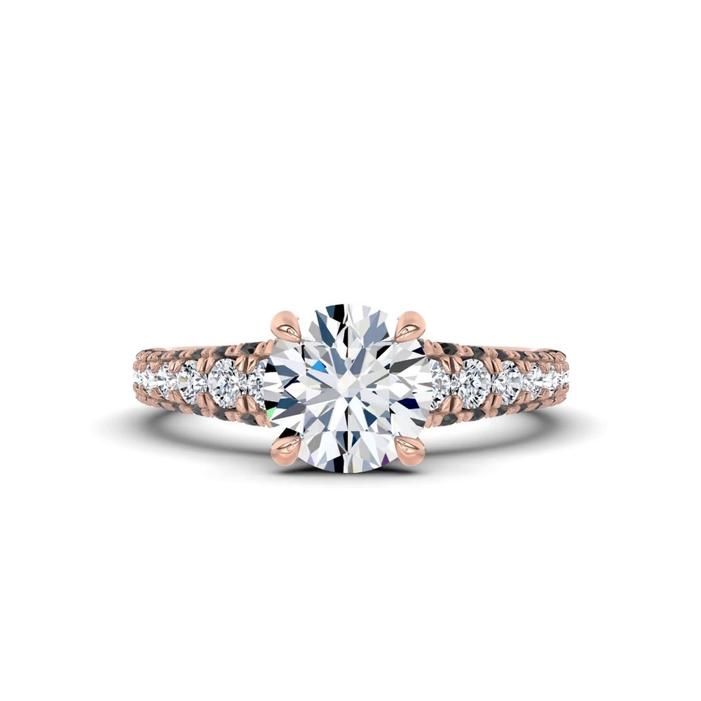 360 degree view of Midnight Noir Engagement Ring by Christian Siriano