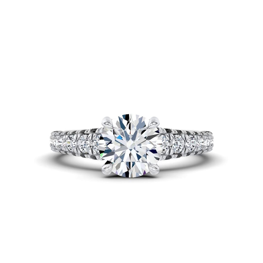 360 degree view of Midnight Noir Engagement Ring by Christian Siriano