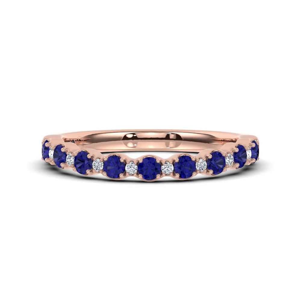 360 degree view of Sonata Sapphire & Lab Diamond Band by Christian Siriano
