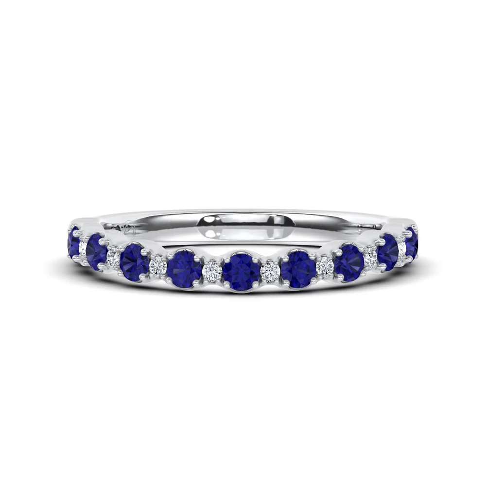360 degree view of Sonata Sapphire & Diamond Band by Christian Siriano