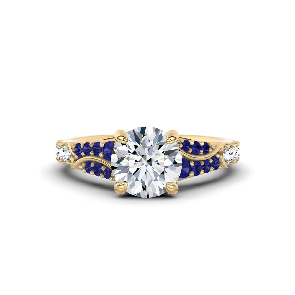 360 degree view of Sonata Sapphire Engagement Ring by Christian Siriano