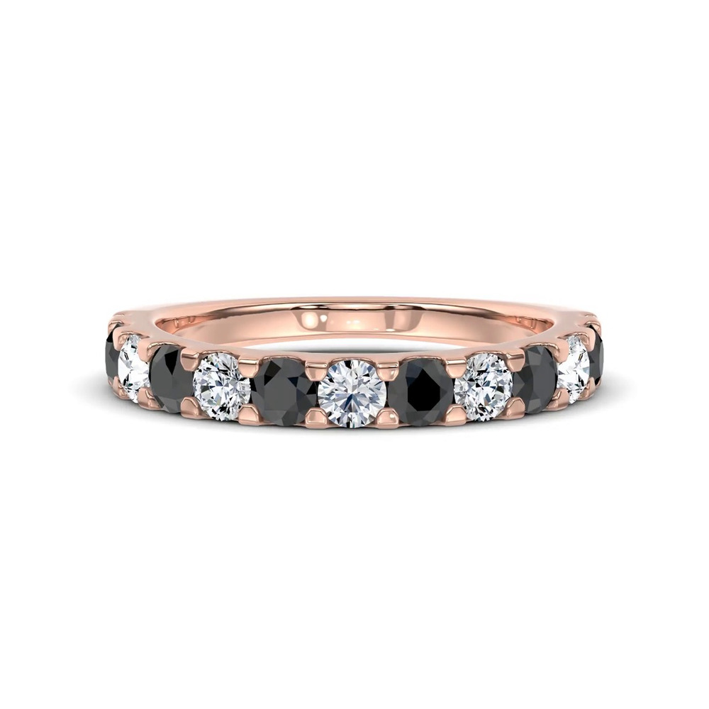 360 degree view of Jules Black & White Diamond Band (1 ct. tw.)