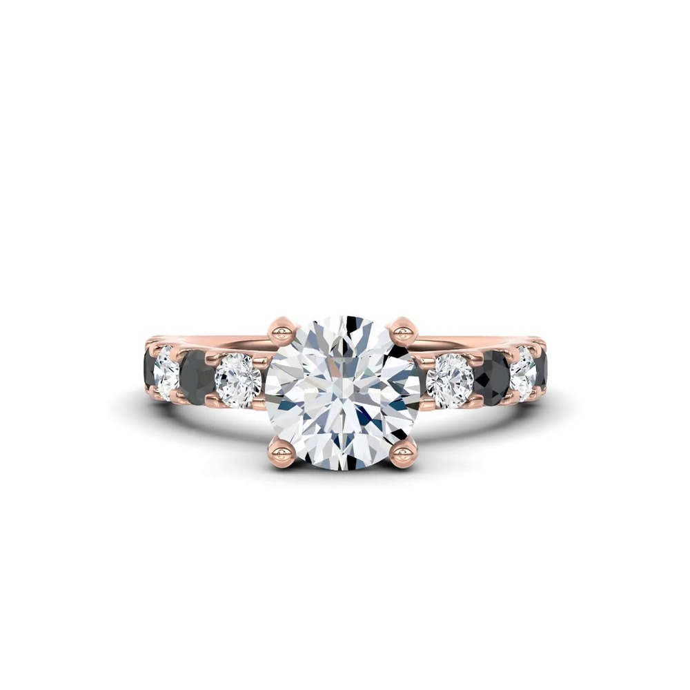 360 degree view of Jules Black & White Engagement Ring (.90 ct. tw.)