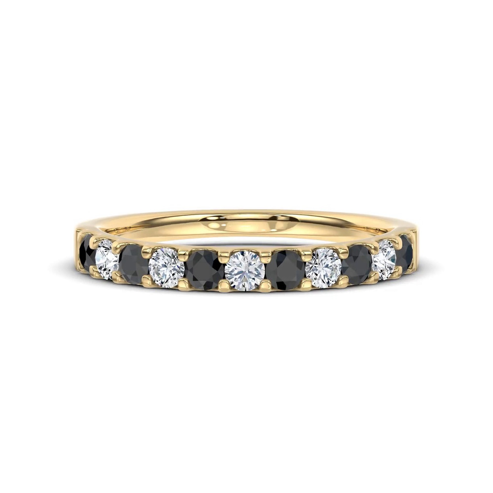 360 degree view of Jules Black & White Lab Diamond Band (1/2 ct. tw.)