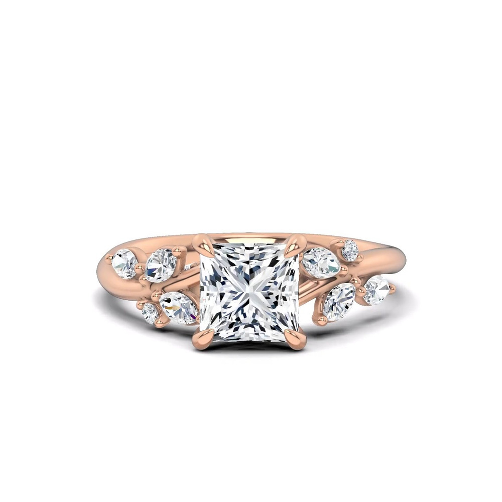 360 degree view of Lea Nature-Inspired Engagement Ring