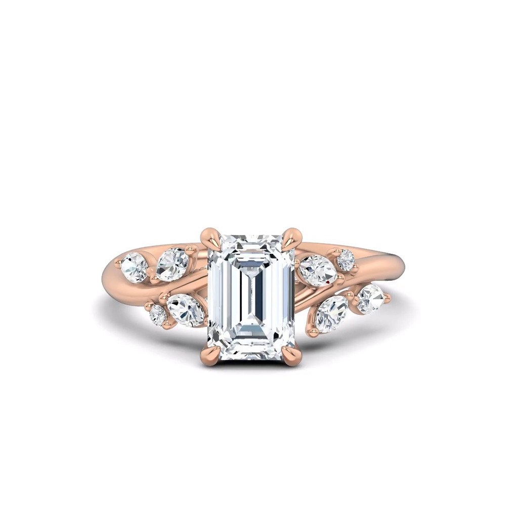 360 degree view of Lea Nature-Inspired Engagement Ring