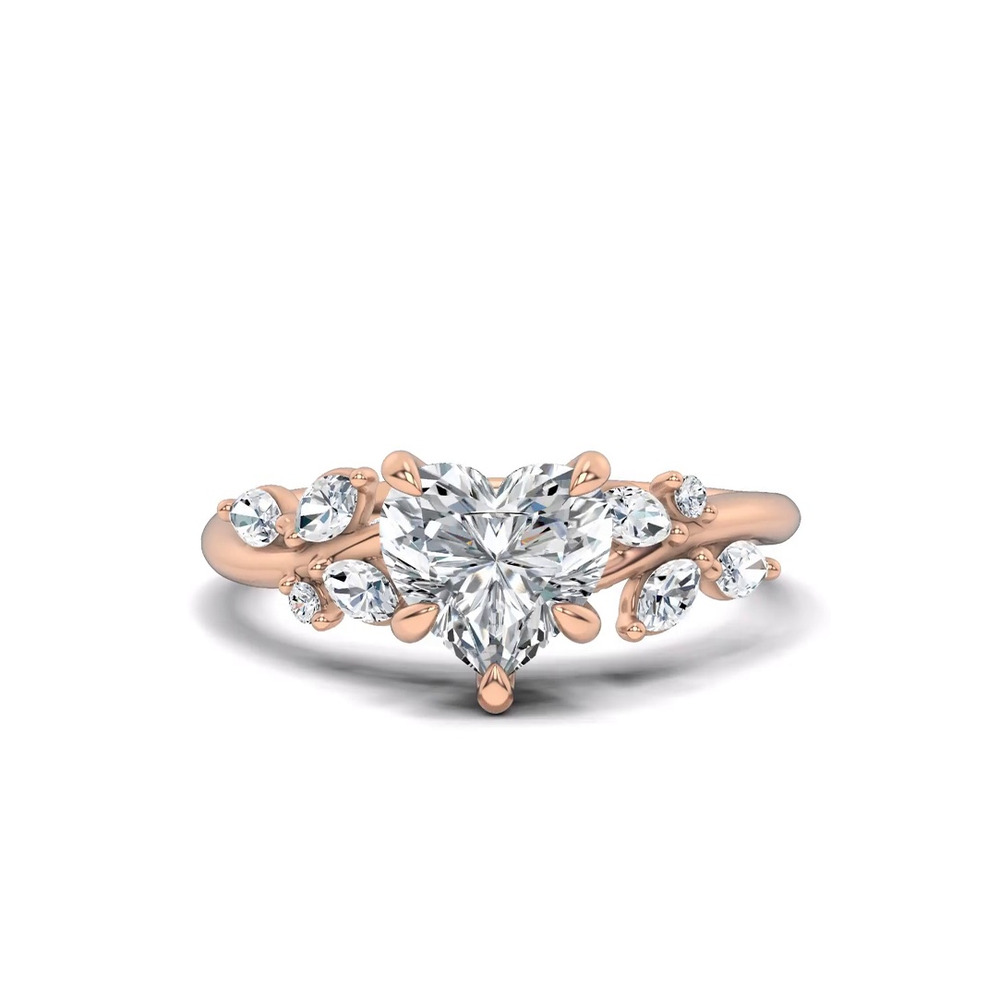 360 degree view of Lea Nature-Inspired Engagement Ring