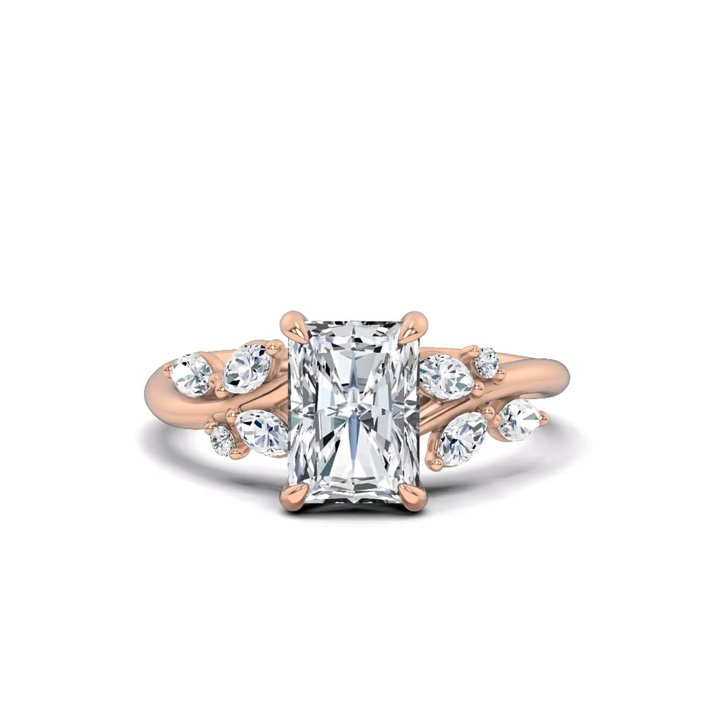 360 degree view of Lea Nature-Inspired Engagement Ring