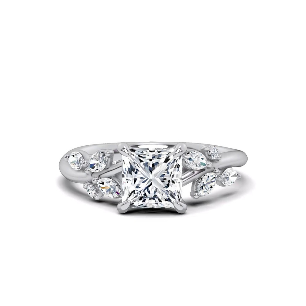 360 degree view of Lea Nature-Inspired Engagement Ring